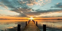 Pangea Images - Morning Lights on a Jetty (detail)