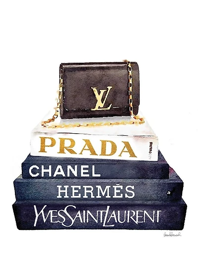 Amanda Greenwood - Book Stack Black Clutch