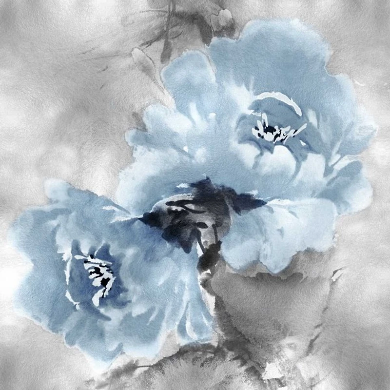 East Urban Home - Flower Bloom On Silver II