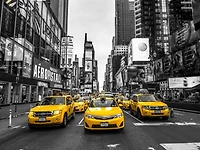 Assaf Frank - Panoramic view of illuminated Manhattan skyline at twilight New York City
