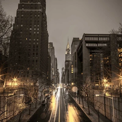 Assaf Frank - New York city skyline with Chrysler Building background