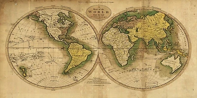 Ioannu Jude - Vinatage World Map