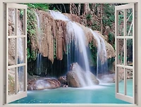 Nicolina Naiara - Window view of Erawan Falls