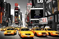 Times Square - Yellow cabs day  