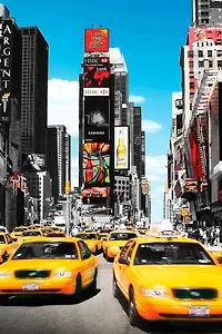 New York - yellow cabs  