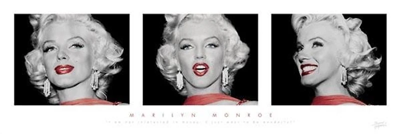 Marilyn Monroe - (Red Dress Triptych)