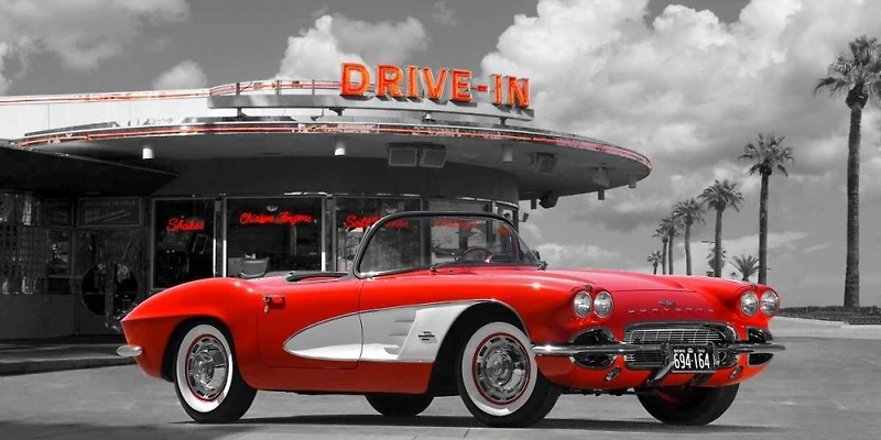 Gasoline Images - Historical diner, USA