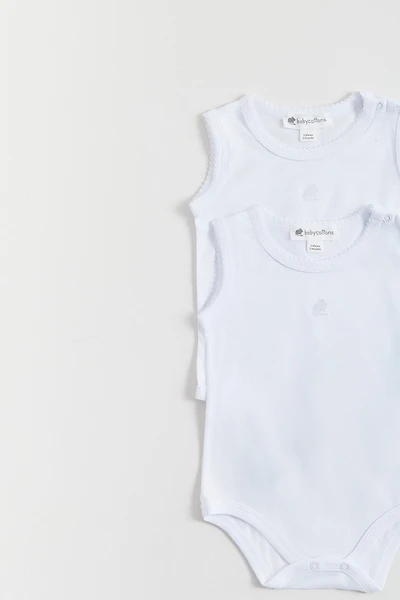 Logo Sleeveless Bodysuit 2-Pack