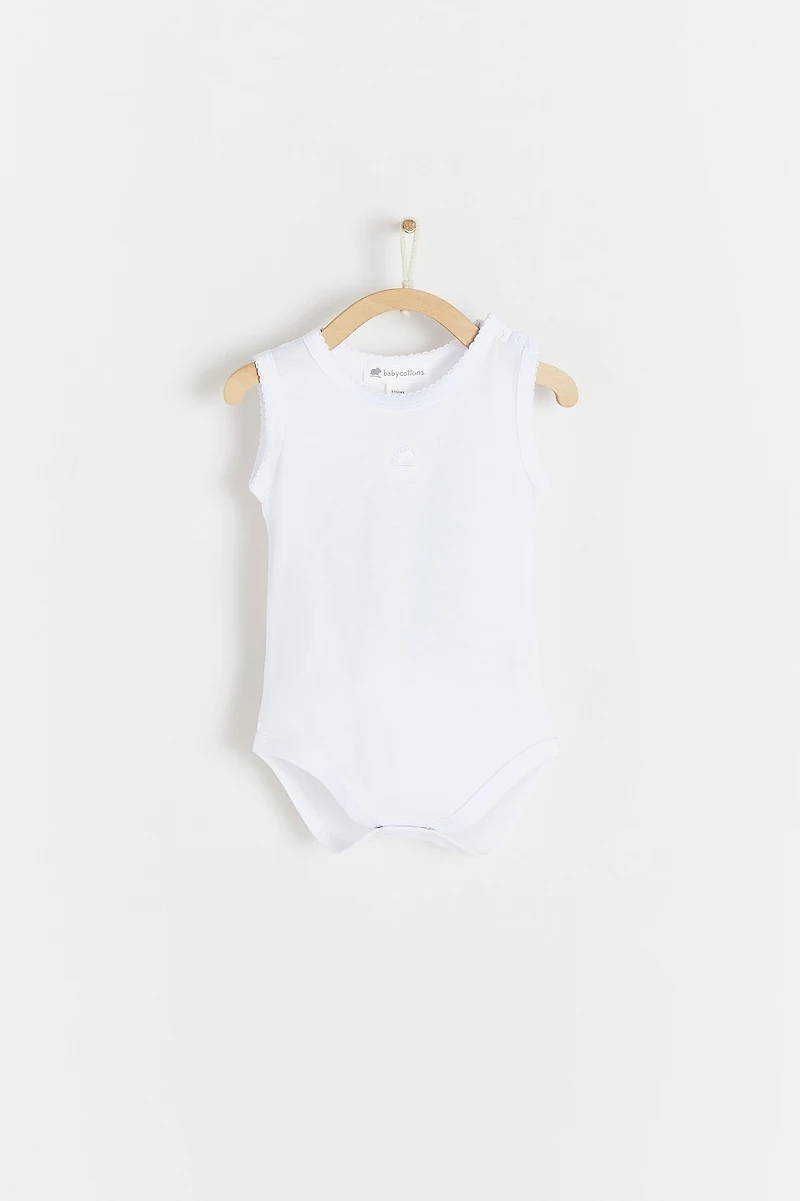 Logo Sleeveless Bodysuit 2-Pack