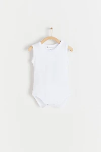 Logo Sleeveless Bodysuit 2-Pack