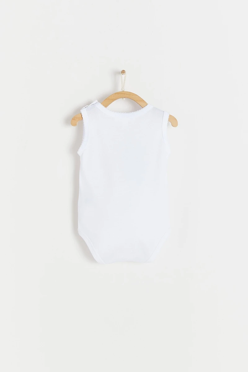Logo Sleeveless Bodysuit 2-Pack