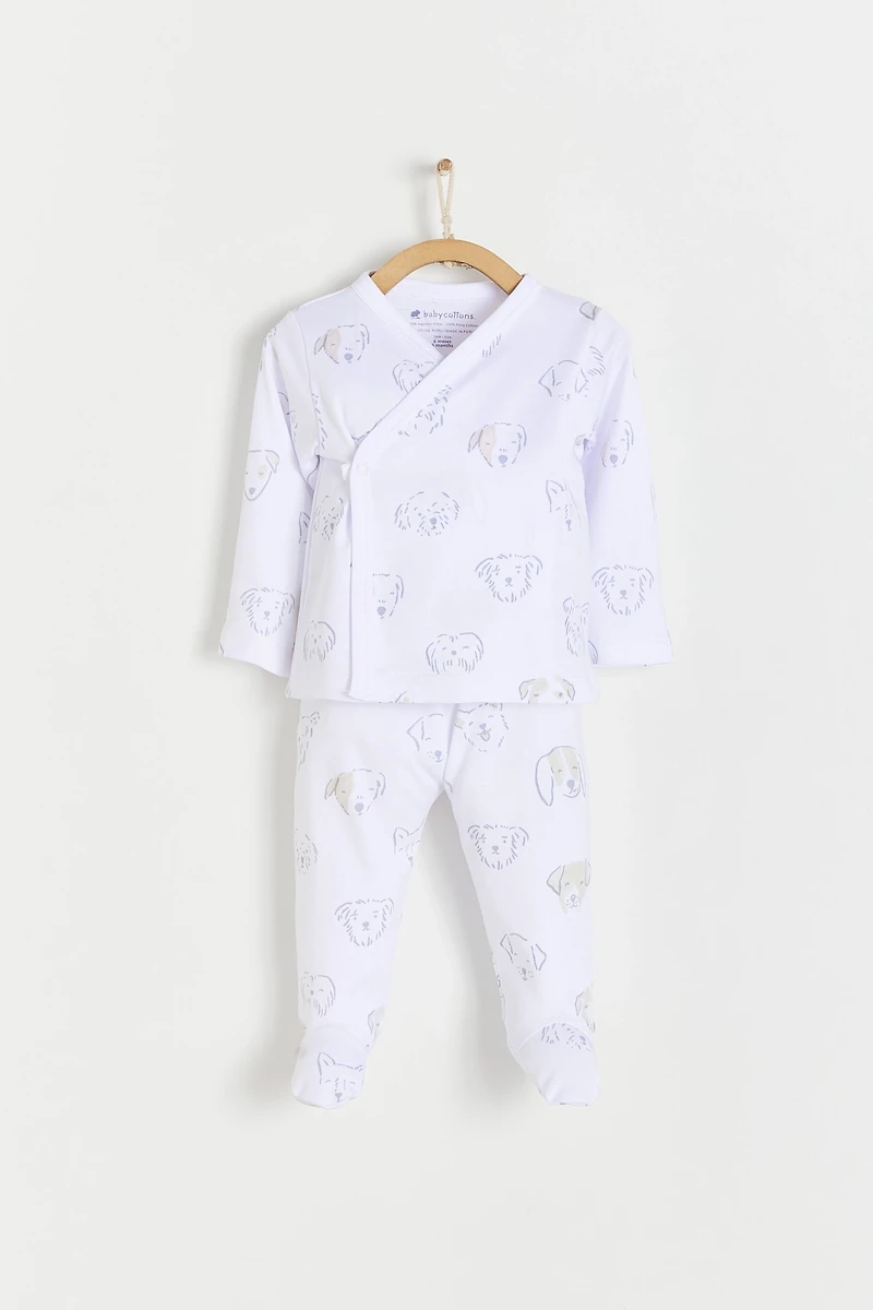 Paws Kimono Top & Pants Set