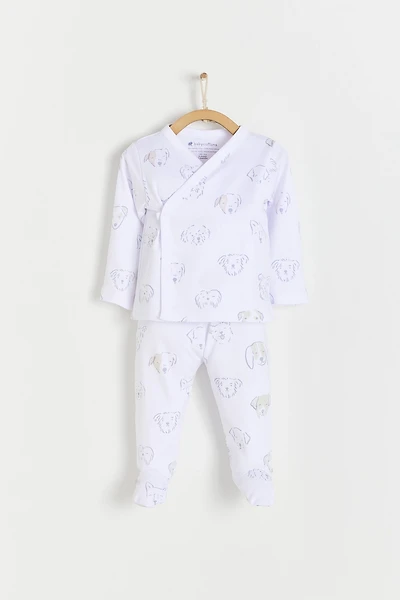Paws Kimono Top & Pants Set