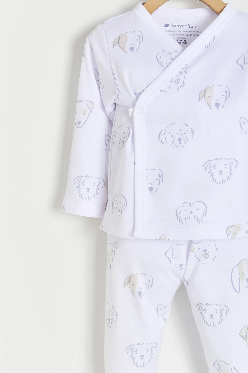 Paws Kimono Top & Pants Set