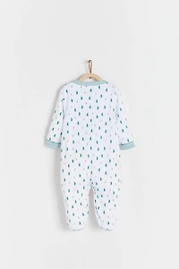 Christmas Pajama Snap Footie