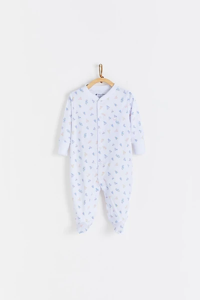 Fly Pajama Snap Footie