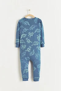 Rex Zip One-Piece Snug Pajamas