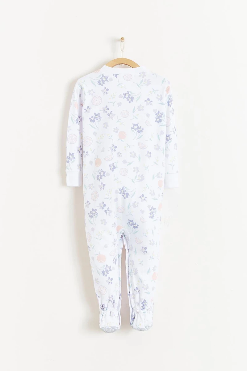 Orange Snug Footie Pajamas