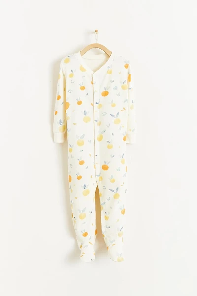Nature Waffle Snug Footie Pajamas