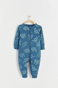Rex Zip One-Piece Pajamas