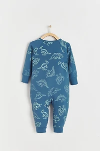 Rex Zip One-Piece Pajamas
