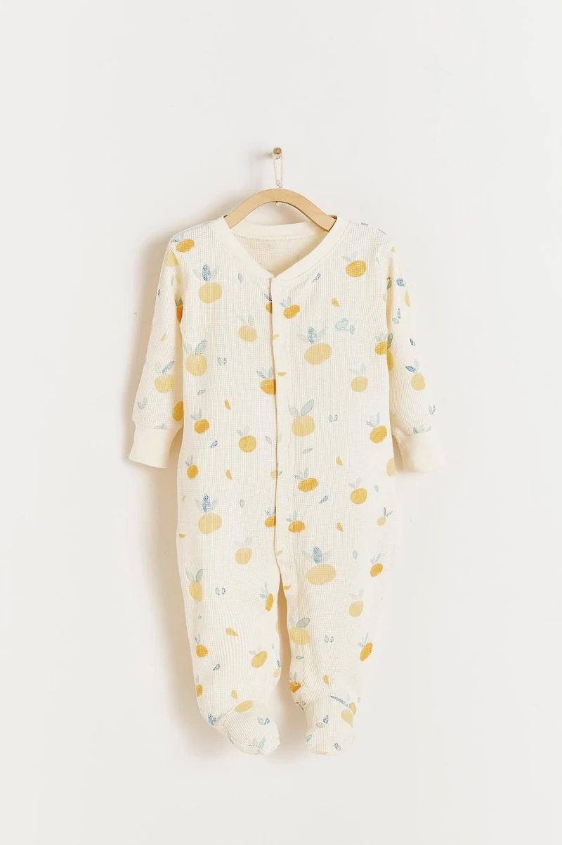 Nature Waffle Footie Pajamas