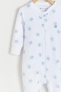 Turtles Zip Footed Pajama