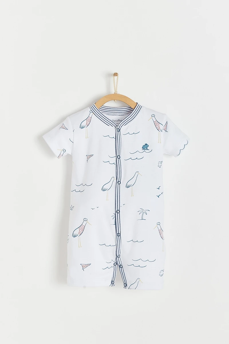 Sea Zip Footed Pajama