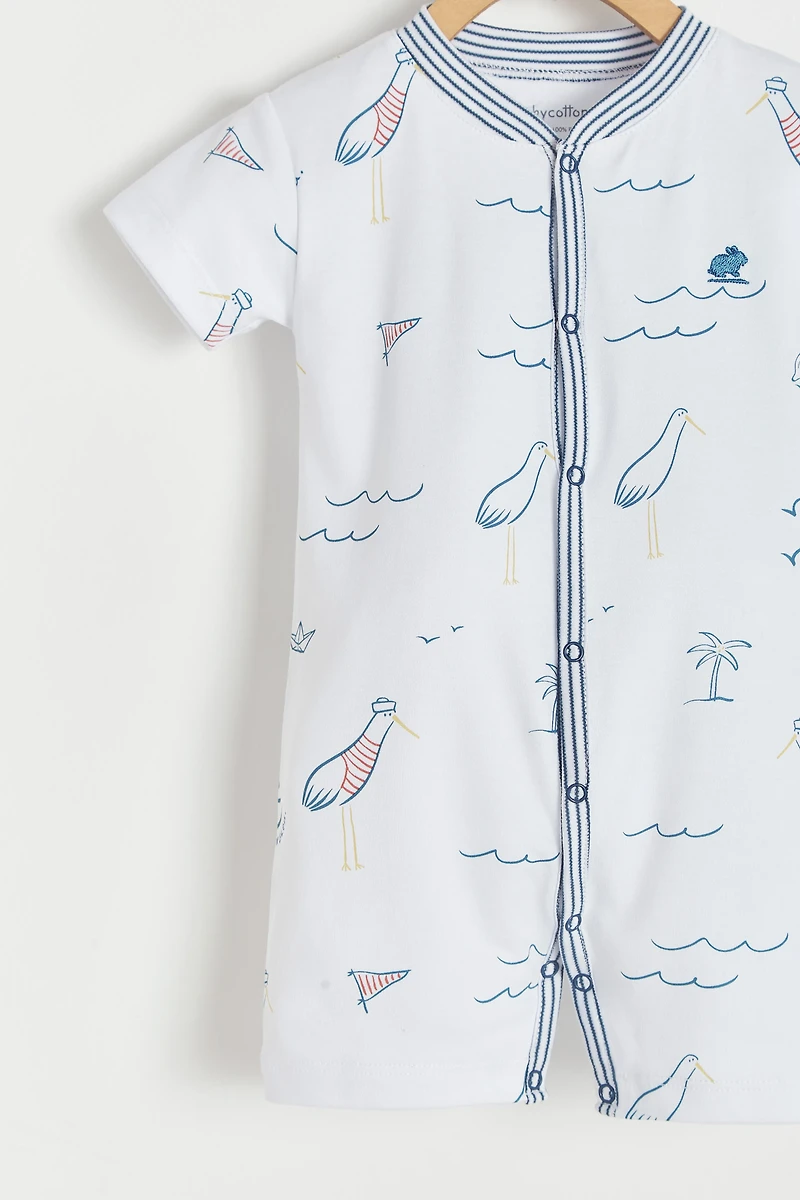 Sea Zip Footed Pajama