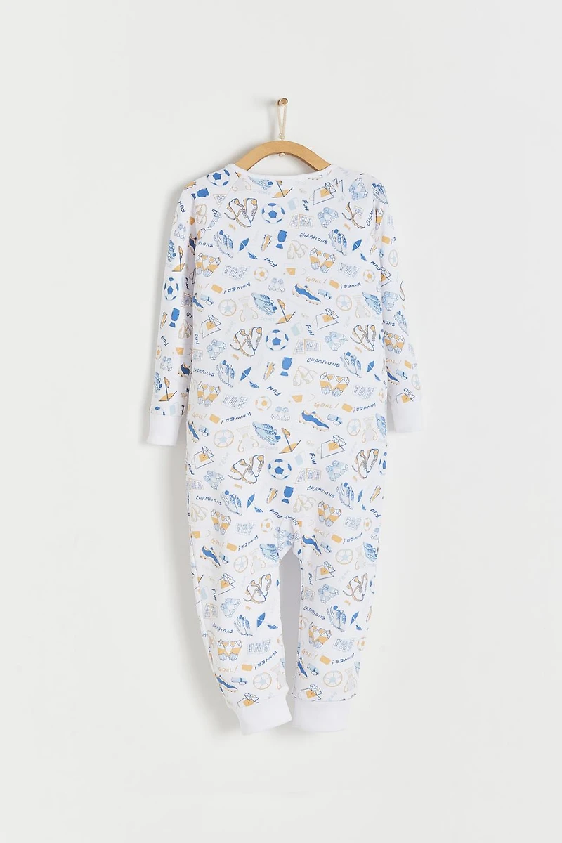 Inter Snug Fit Zip Footless Pajama