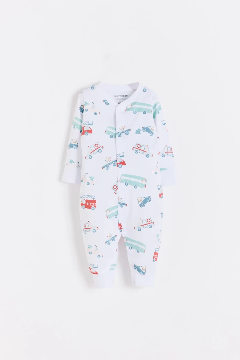 Rafi Snap Footless Pima Cotton Pajama