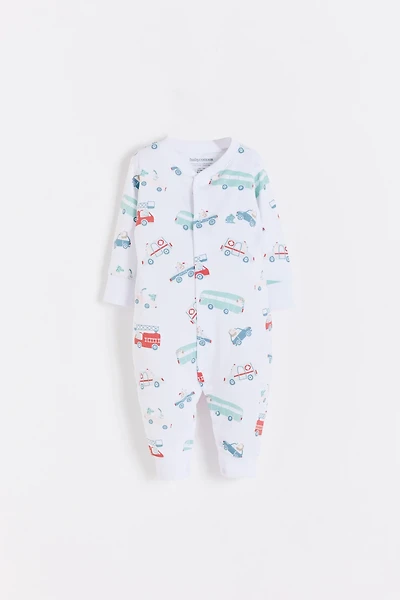 Rafi Snap Footless Pima Cotton Pajama