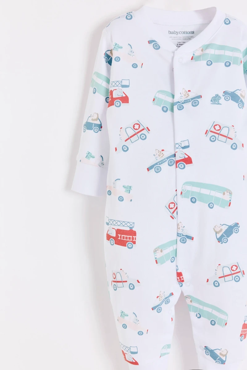 Rafi Snap Footless Pima Cotton Pajama