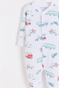 Rafi Snap Footless Pima Cotton Pajama