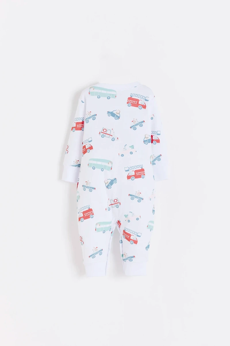 Rafi Snap Footless Pima Cotton Pajama
