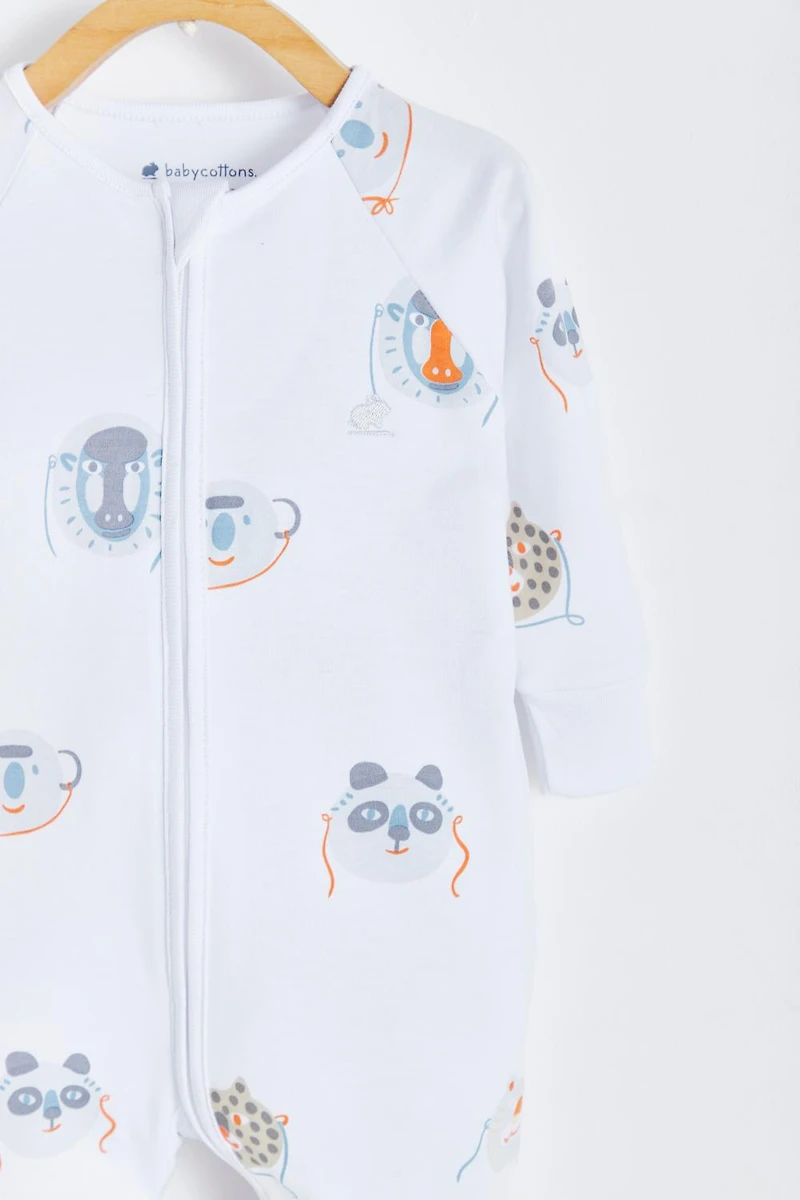 Wild Zip Footless Pajama