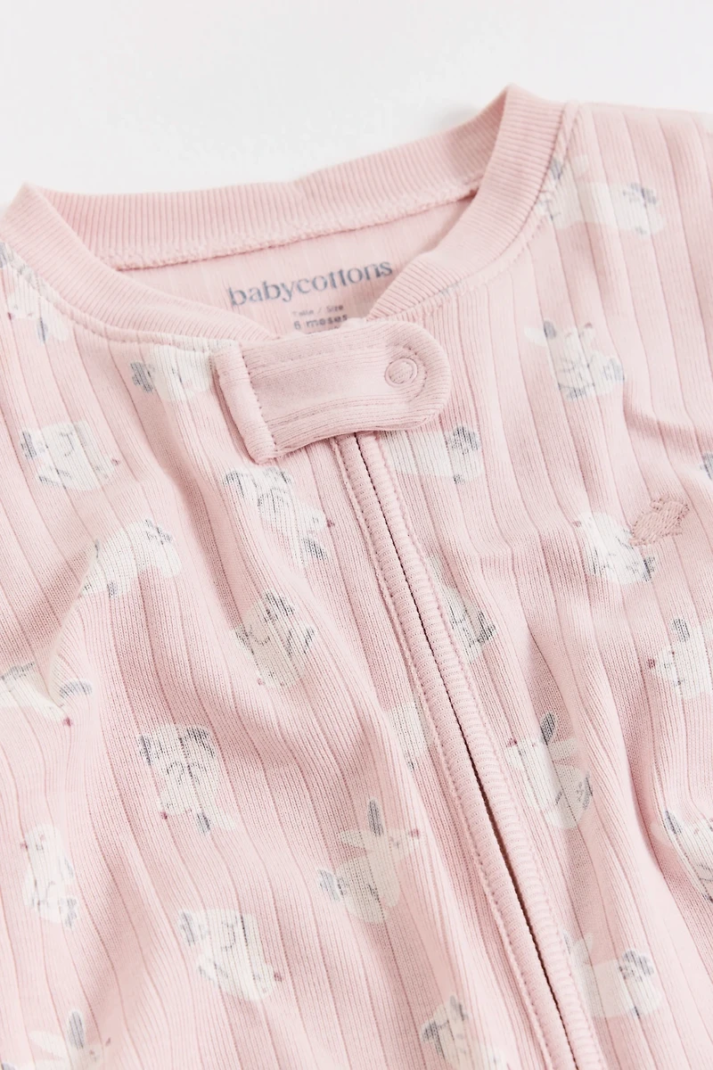 Hoppers Zip Footed Pajama