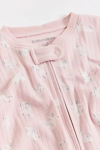 Hoppers Zip Footed Pajama