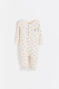 Dinomyte  Front-Snap Footie