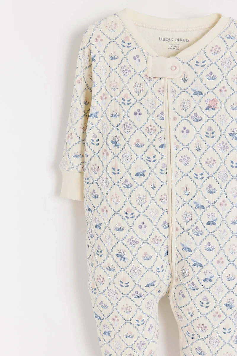 Jane Zip Footed Pajama