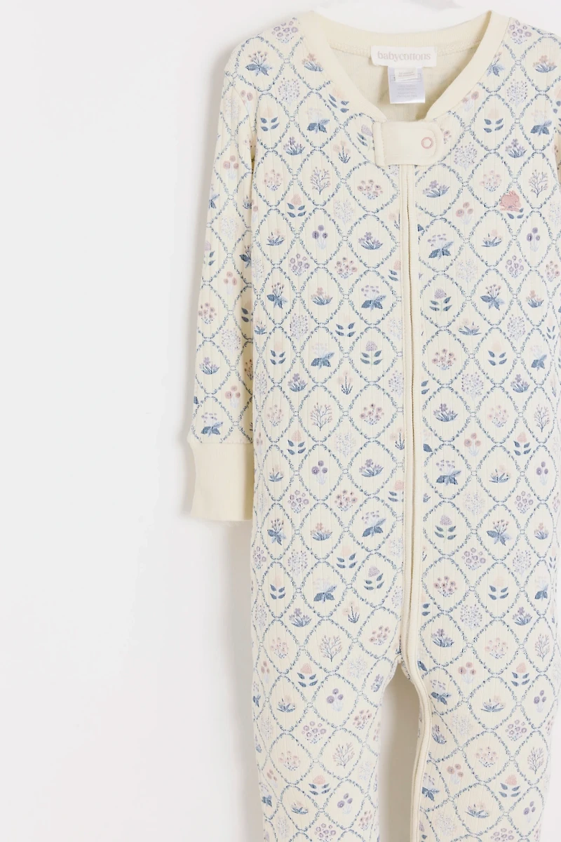 Jane Snug Zip Footed Pajama