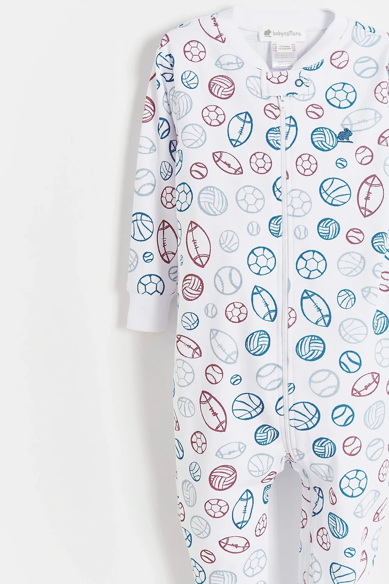 Bouncy Snug Zip Footed Pajama