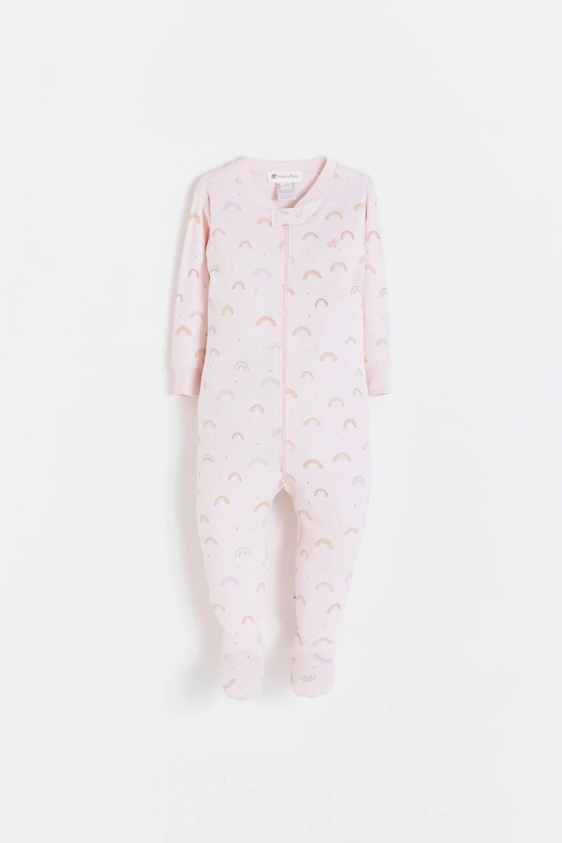 Whimsy Snug Zip Footed Pajama