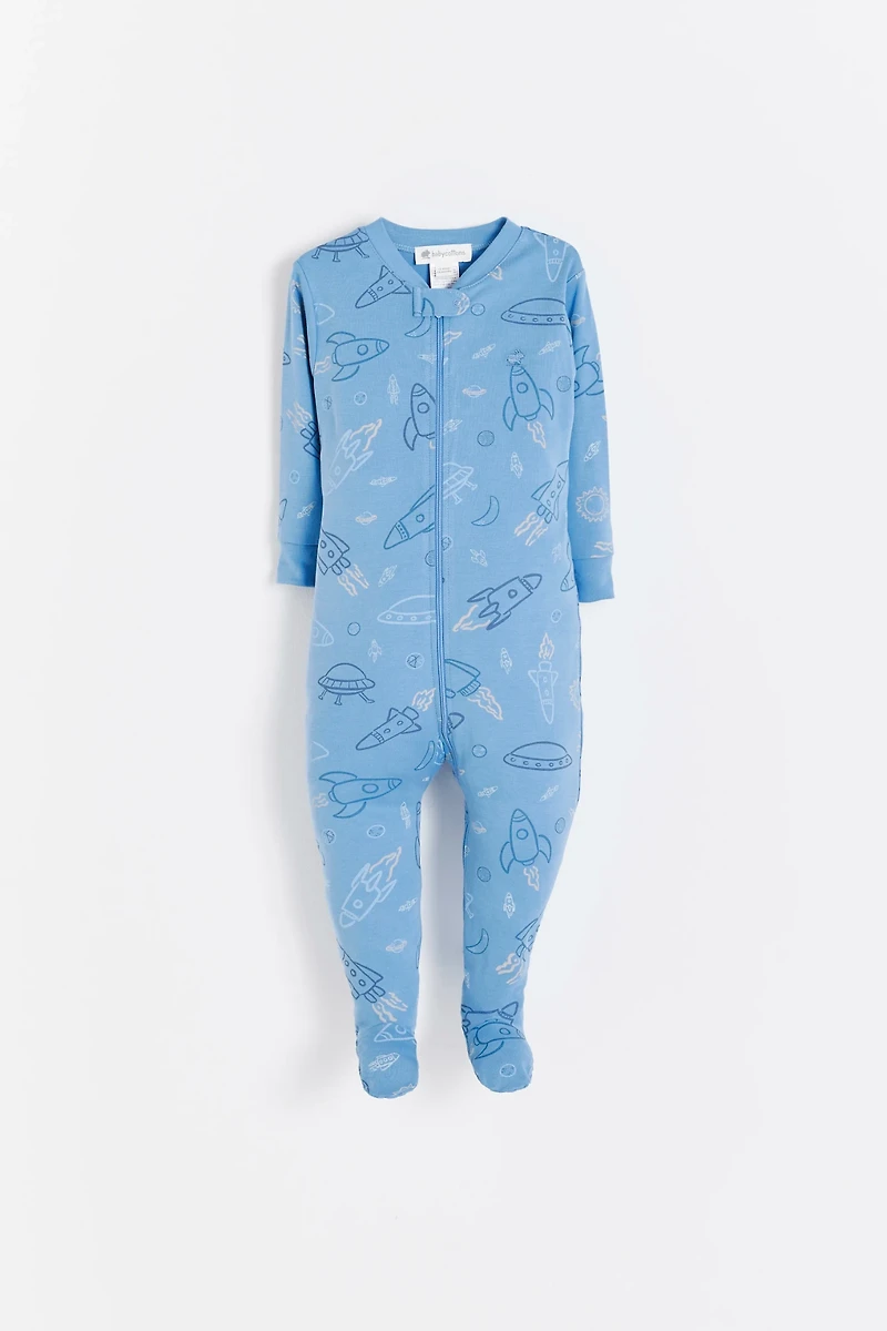 Skyward Snug Zip Footed Pajama