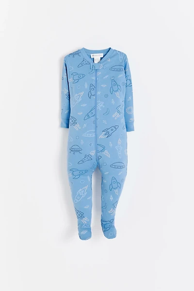 Skyward Snug Zip Footed Pajama