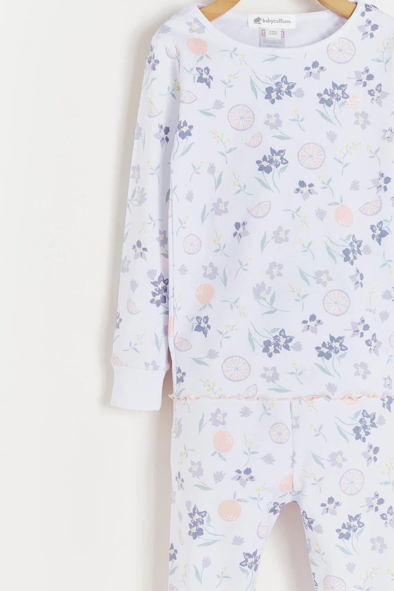 Orange Snug Two-Piece Pajamas