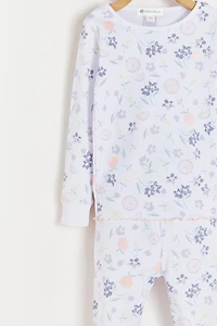 Orange Snug Two-Piece Pajamas