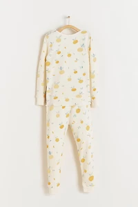 Nature Waffle Snug 2PC Pajamas