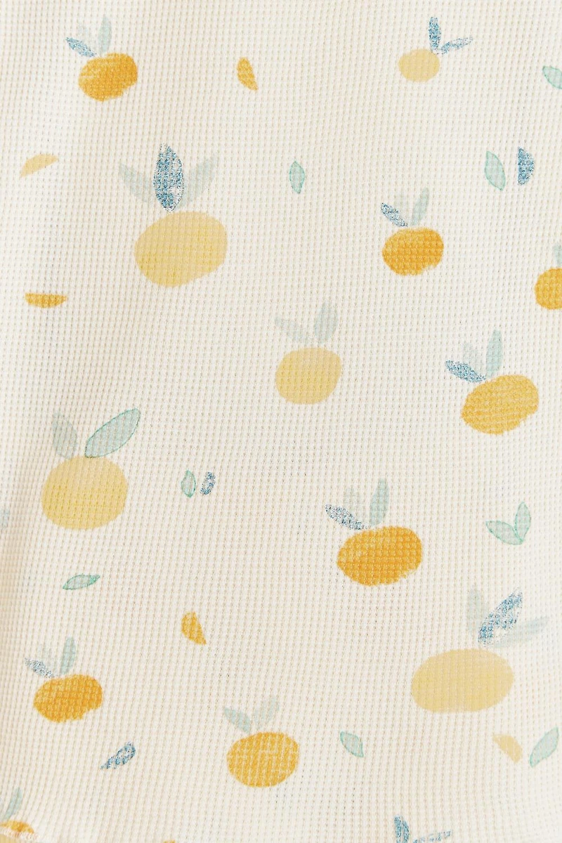 Nature Waffle Snug 2PC Pajamas