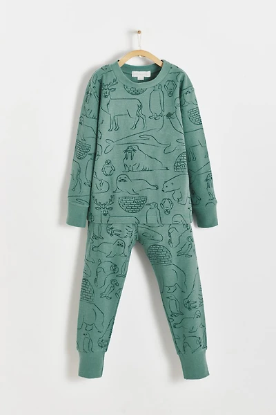 Camou Waffle Snug 2PC Pajamas